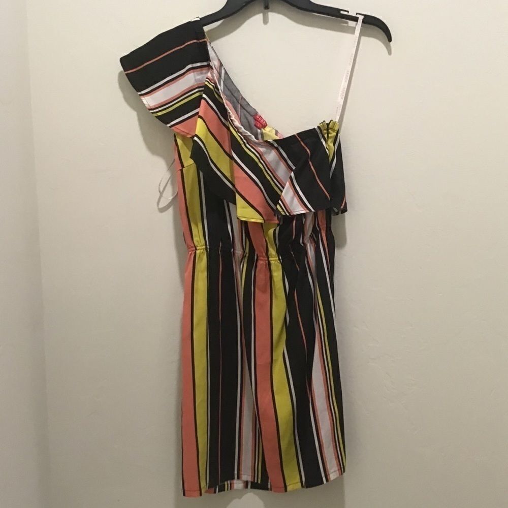 Guess one shoulder dress, small, EUC